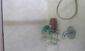 Shower-door-limescale